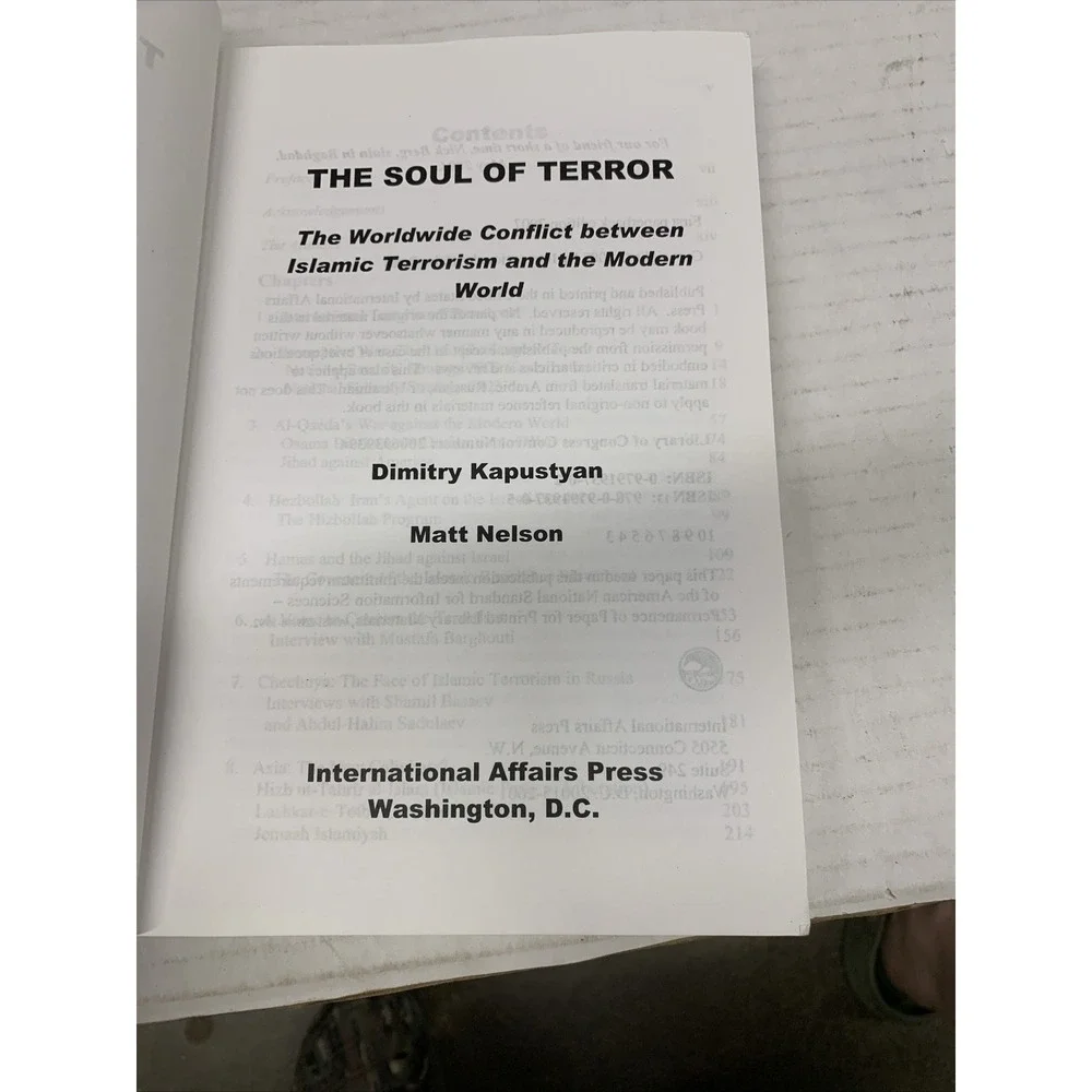 The Soul of Terror : The Worldwide Conflict between Islamic Terrorism … signed!